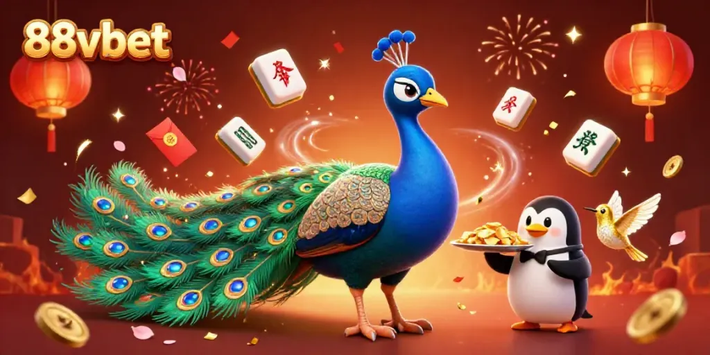 Experience thrilling wins at 88vbet with vibrant casino-themed characters celebrating amidst stunning game elements.